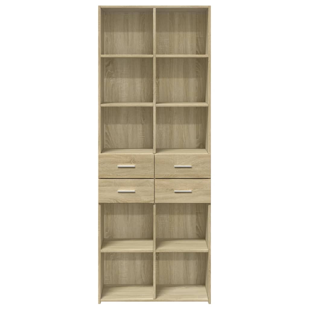 vidaXL Dulap înalt, stejar sonoma, 70x42,5x185 cm, lemn prelucrat