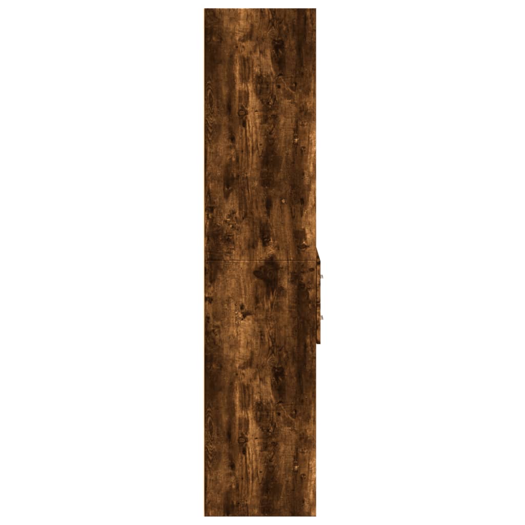 vidaXL Dulap înalt, stejar fumuriu, 70x42,5x185 cm, lemn prelucrat vidaXL Dulap înalt, stejar fumuriu, 70x42,5x185 cm, lemn prelucrat