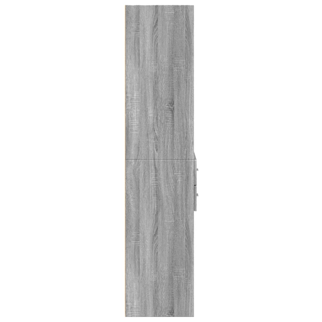 vidaXL Dulap înalt, gri sonoma, 70x42,5x185 cm, lemn prelucrat
