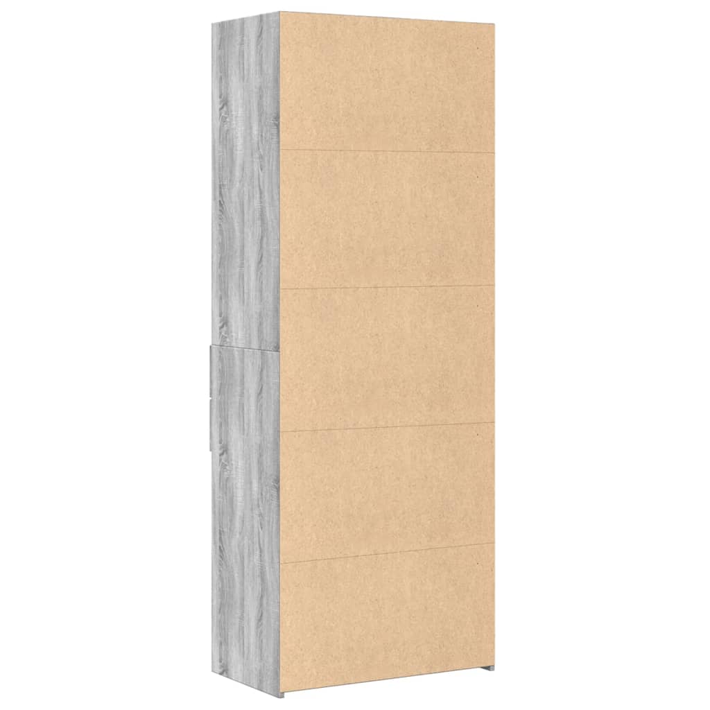 vidaXL Dulap înalt, gri sonoma, 70x42,5x185 cm, lemn prelucrat
