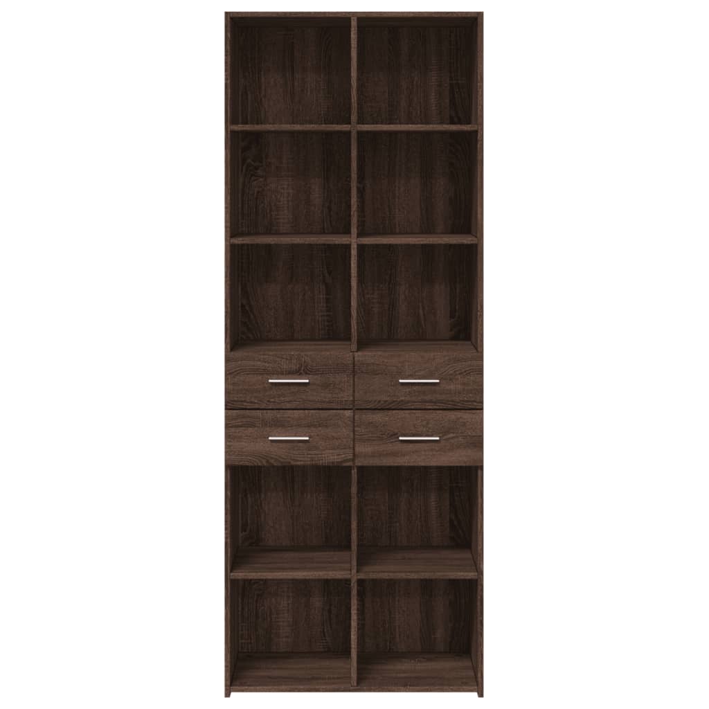 vidaXL Dulap înalt, stejar maro, 70x42,5x185 cm, lemn prelucrat