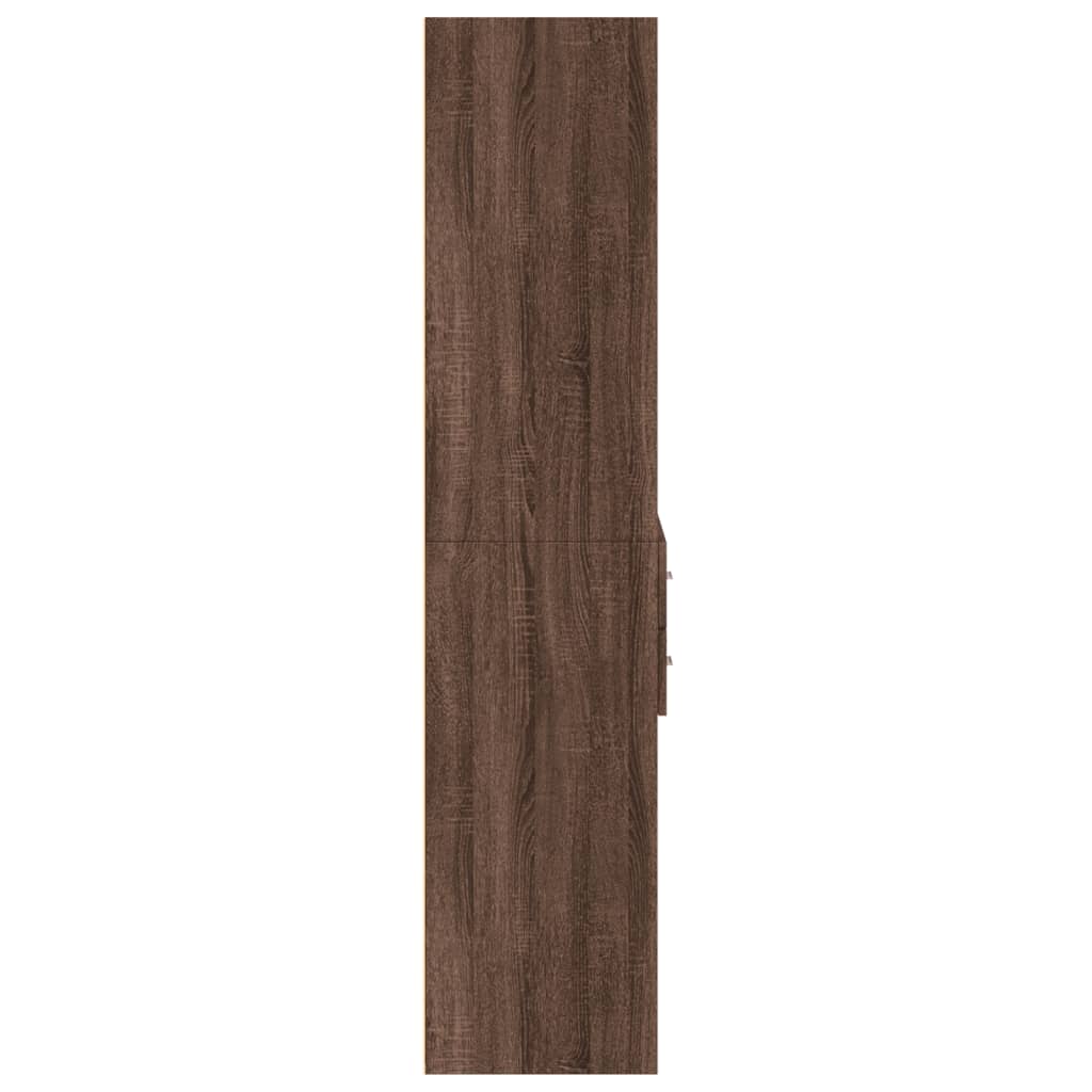 vidaXL Dulap înalt, stejar maro, 70x42,5x185 cm, lemn prelucrat