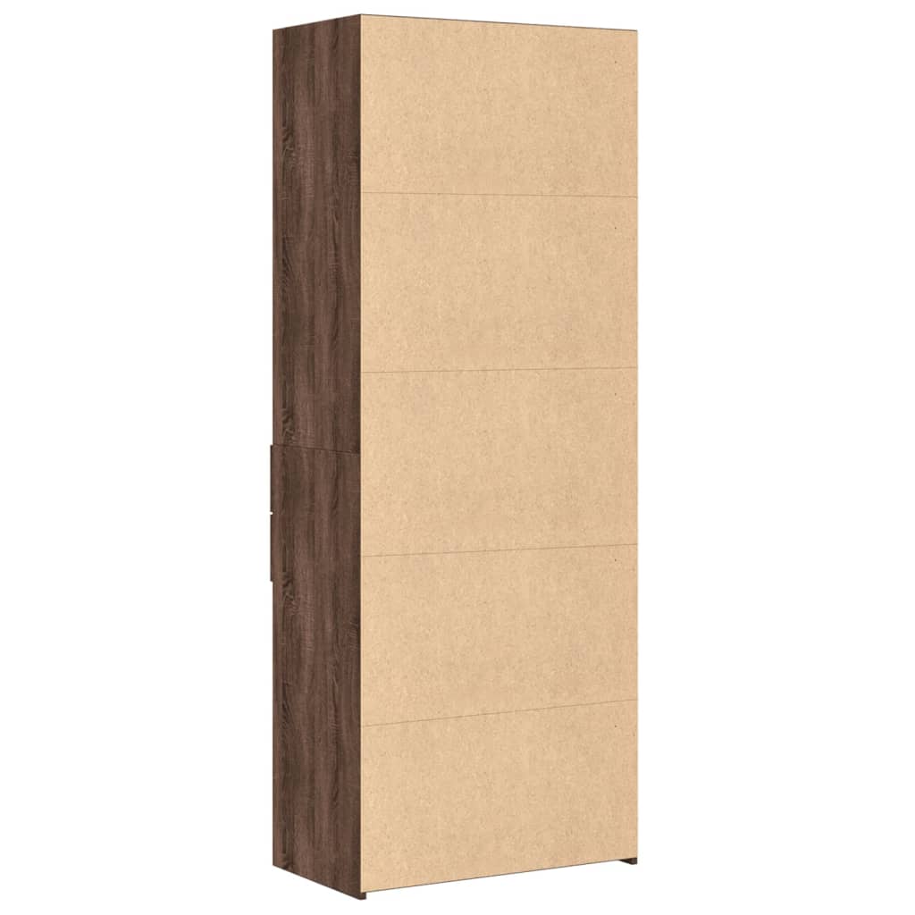 vidaXL Dulap înalt, stejar maro, 70x42,5x185 cm, lemn prelucrat