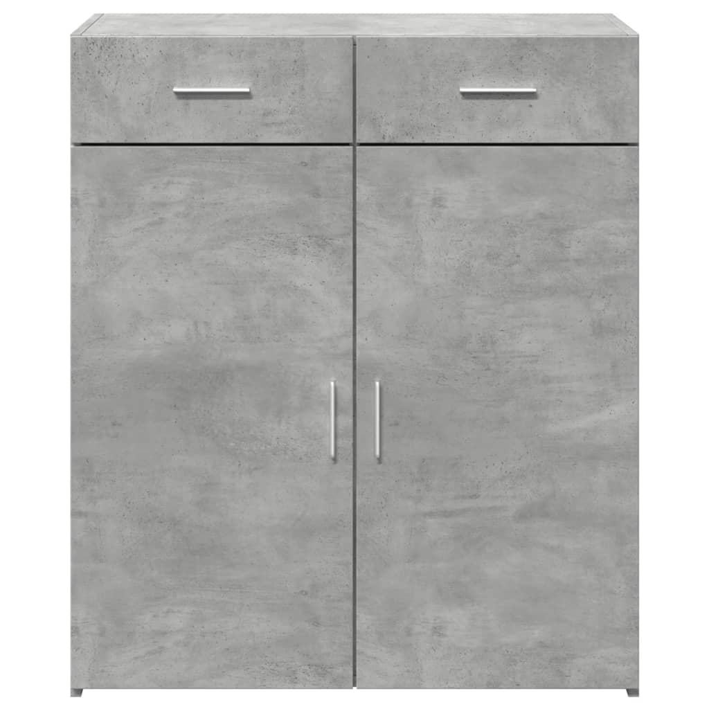 vidaXL Dulap, gri beton, 80x42,5x93 cm, lemn prelucrat vidaXL Dulap, gri beton, 80x42,5x93 cm, lemn prelucrat