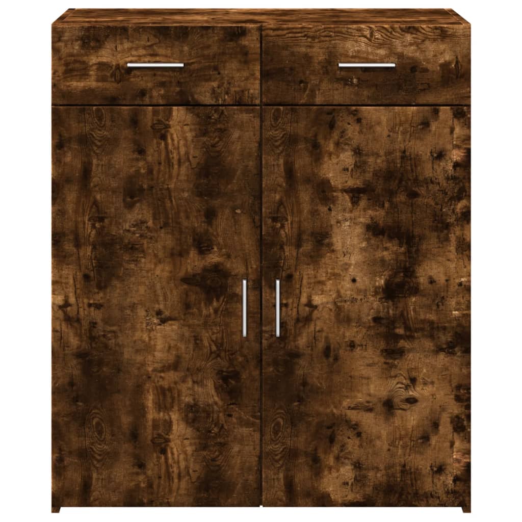vidaXL Dulap, stejar fumuriu, 80x42,5x93 cm, lemn prelucrat