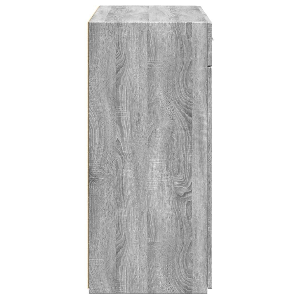 vidaXL Dulap, sonoma gri, 80x42,5x93 cm, lemn prelucrat