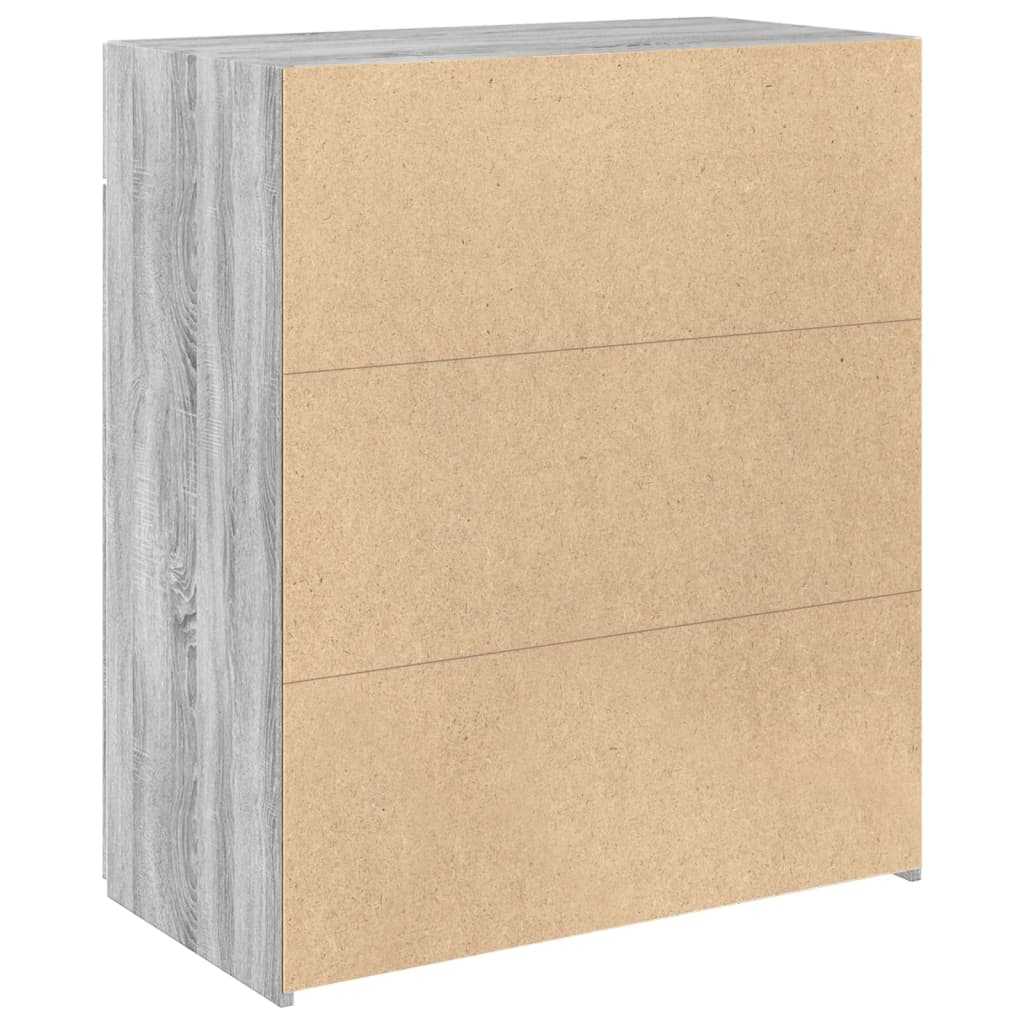 vidaXL Dulap, sonoma gri, 80x42,5x93 cm, lemn prelucrat