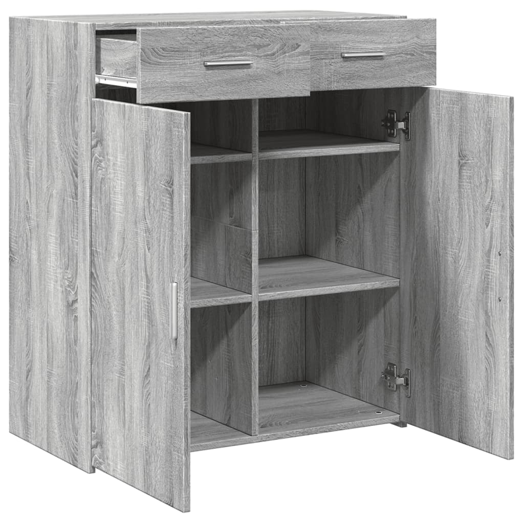 vidaXL Dulap, sonoma gri, 80x42,5x93 cm, lemn prelucrat