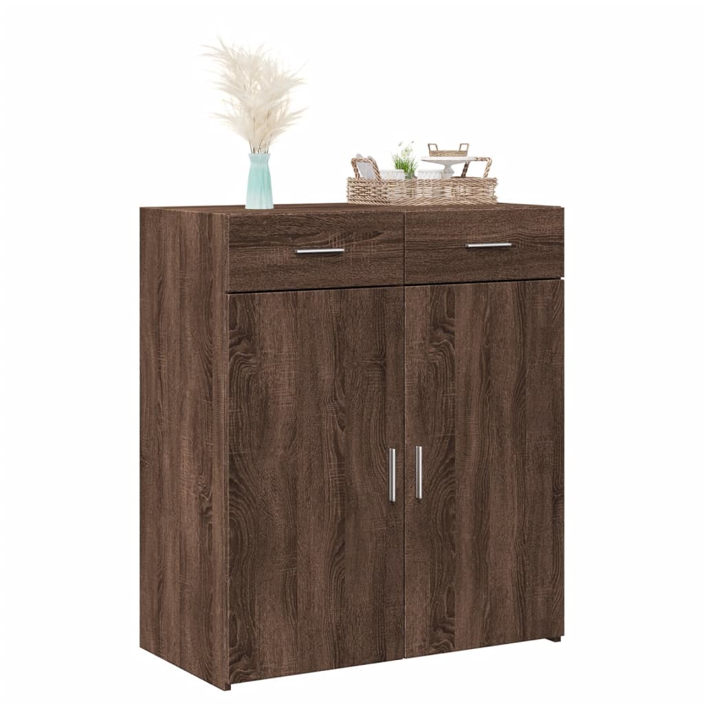 vidaXL Dulap, stejar maro, 80x42,5x93 cm, lemn prelucrat