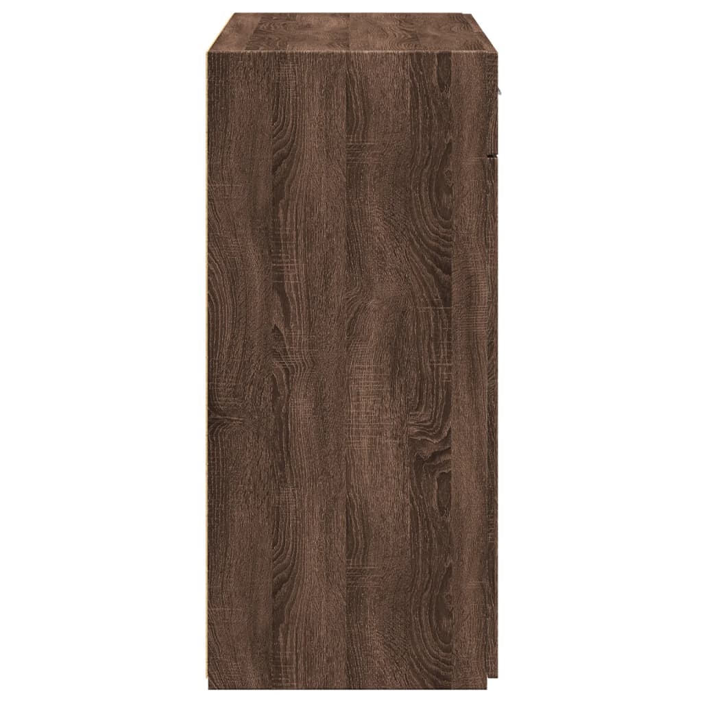 vidaXL Dulap, stejar maro, 80x42,5x93 cm, lemn prelucrat
