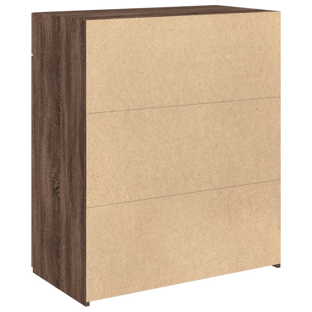 vidaXL Dulap, stejar maro, 80x42,5x93 cm, lemn prelucrat