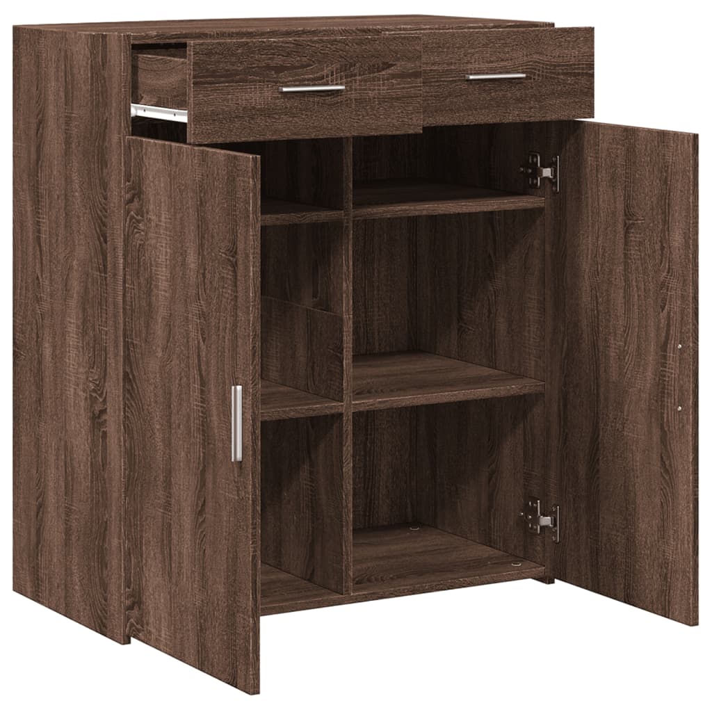 vidaXL Dulap, stejar maro, 80x42,5x93 cm, lemn prelucrat