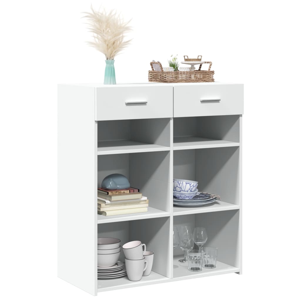 vidaXL Dulap, alb, 80x42,5x93 cm, lemn prelucrat