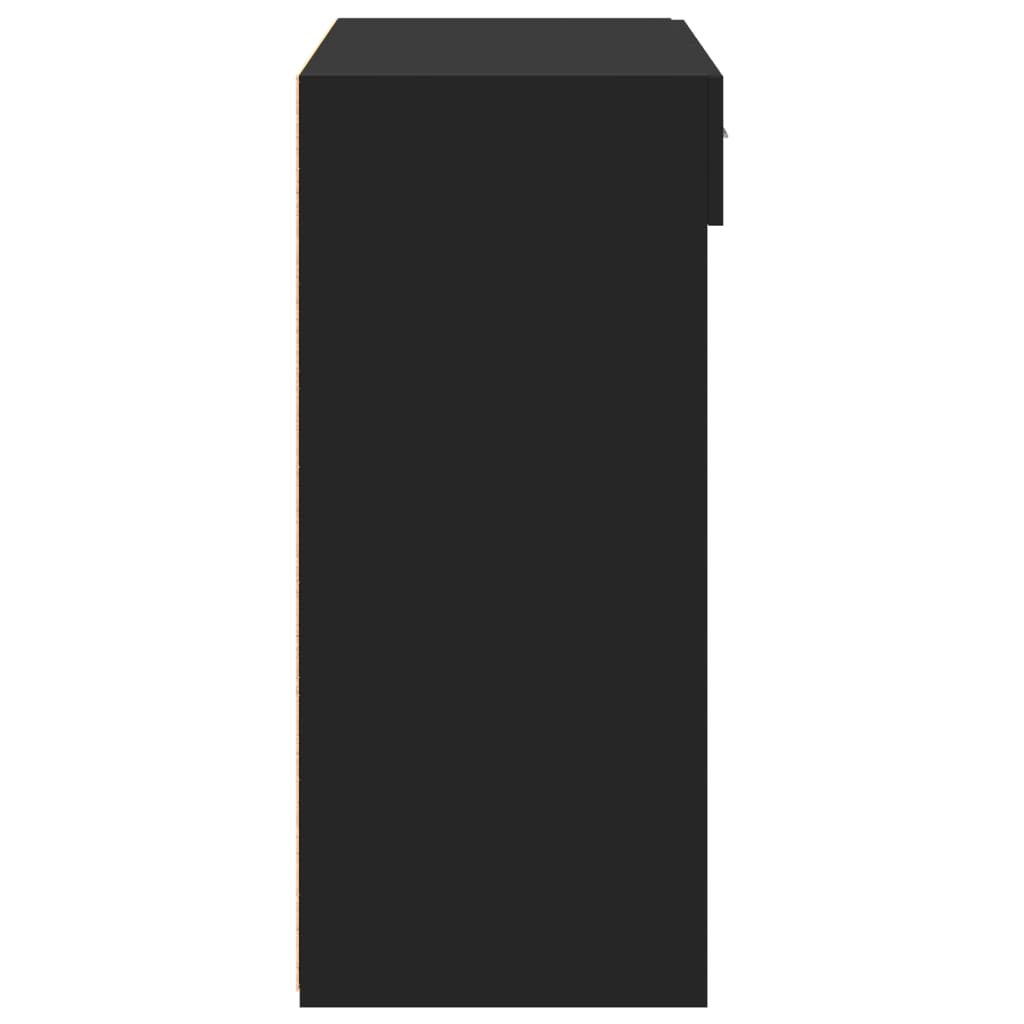 vidaXL Dulap, negru, 80x42,5x93 cm, lemn prelucrat