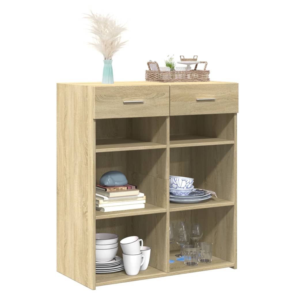 vidaXL Dulap, stejar sonoma, 80x42,5x93 cm, lemn prelucrat