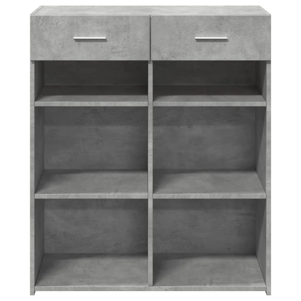 vidaXL Dulap, gri beton, 80x42,5x93 cm, lemn prelucrat vidaXL Dulap, gri beton, 80x42,5x93 cm, lemn prelucrat