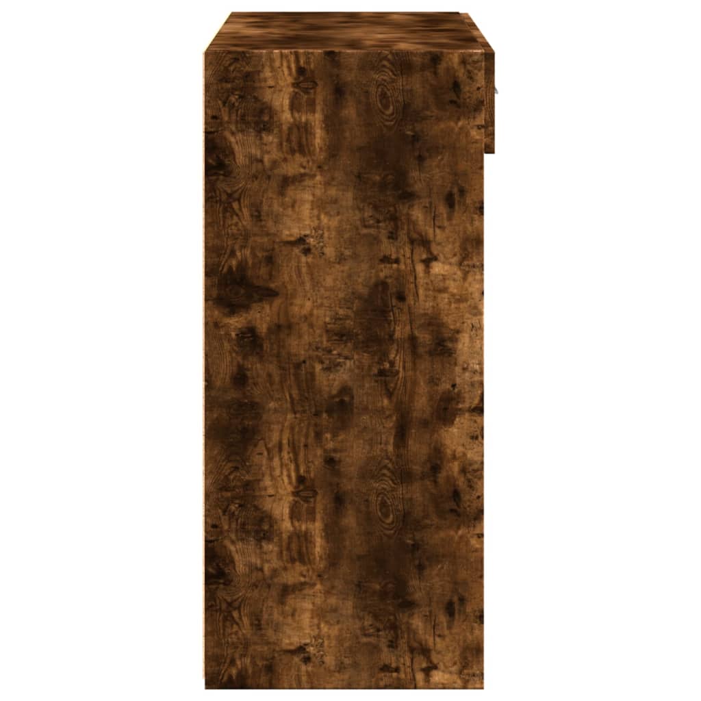 vidaXL Dulap, stejar fumuriu, 80x42,5x93 cm, lemn prelucrat