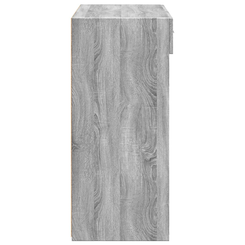 vidaXL Dulap, sonoma gri, 80x42,5x93 cm, lemn prelucrat