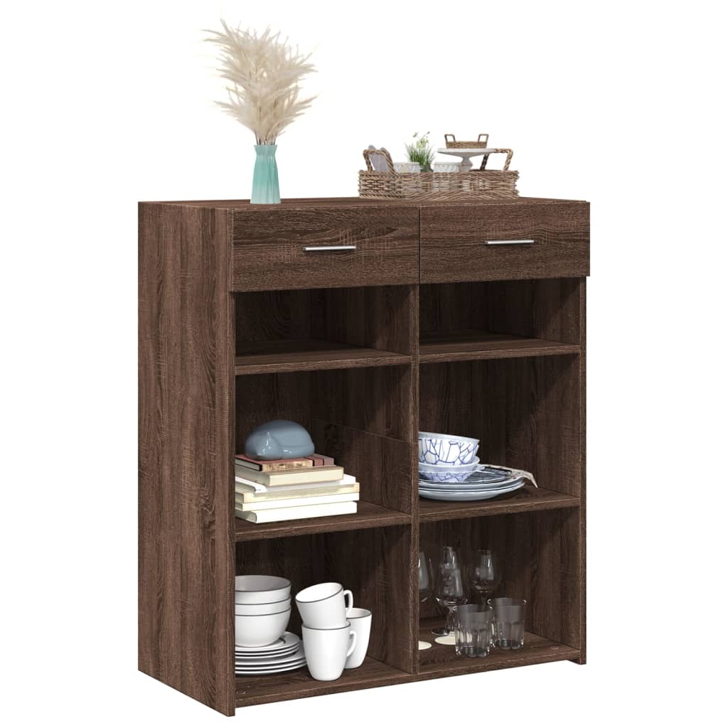 vidaXL Dulap, stejar maro, 80x42,5x93 cm, lemn prelucrat