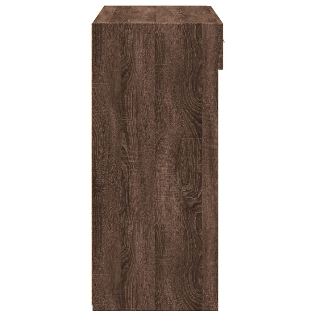 vidaXL Dulap, stejar maro, 80x42,5x93 cm, lemn prelucrat