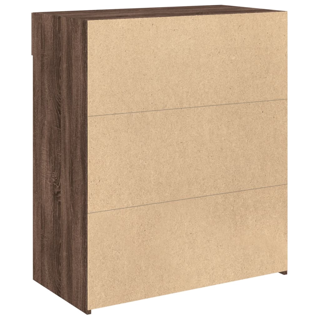 vidaXL Dulap, stejar maro, 80x42,5x93 cm, lemn prelucrat