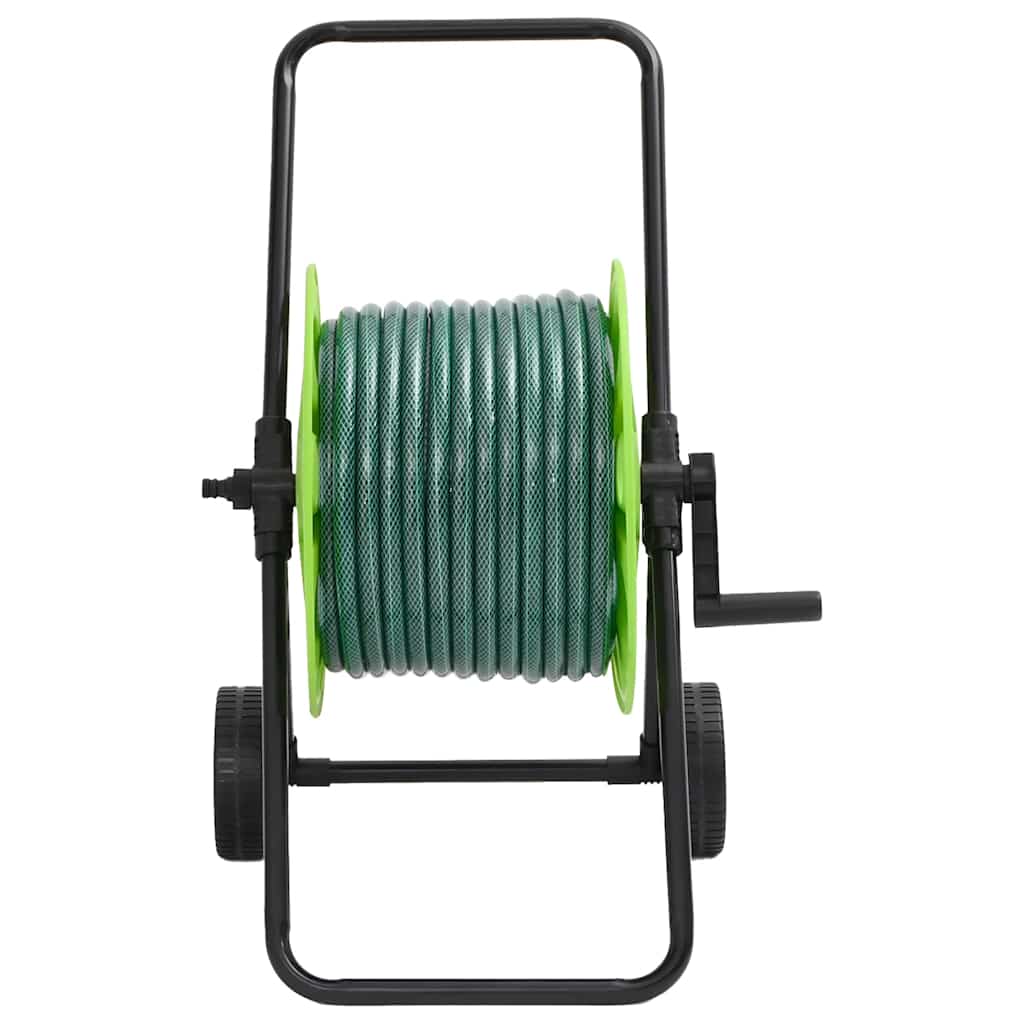 vidaXL Cărucior tambur furtun verde set racorduri furtun 0,75" 30m PVC