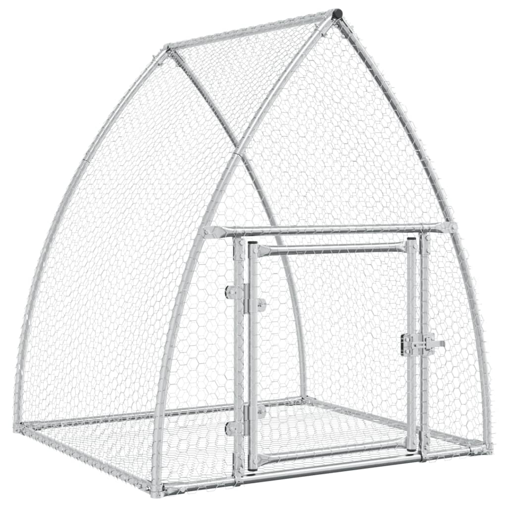 vidaXL Cușcă de iepuri, argintiu, 100x105x120 cm, oțel galvanizat vidaXL Cușcă de iepuri, argintiu, 100x105x120 cm, oțel galvanizat
