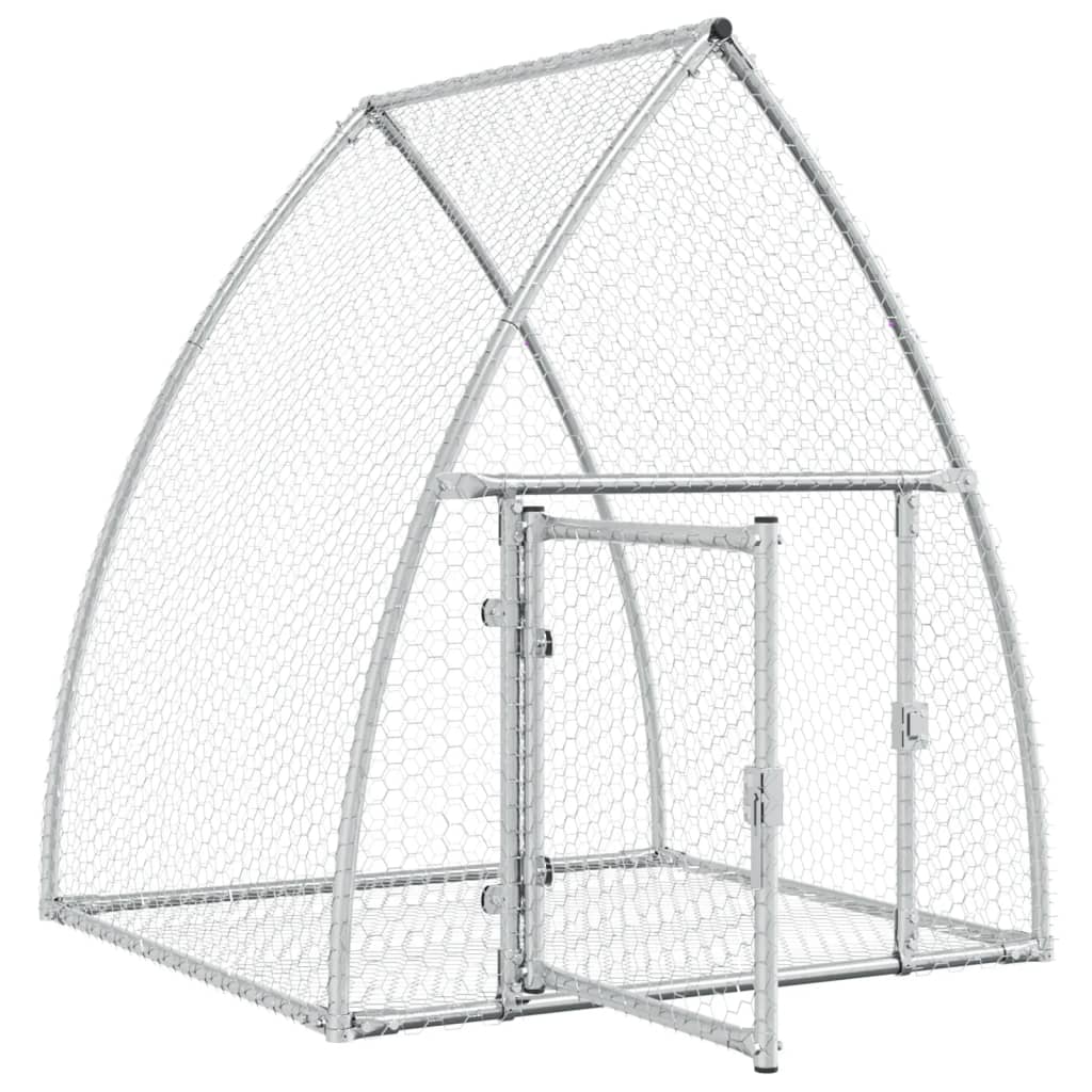 vidaXL Cușcă de iepuri, argintiu, 100x105x120 cm, oțel galvanizat vidaXL Cușcă de iepuri, argintiu, 100x105x120 cm, oțel galvanizat