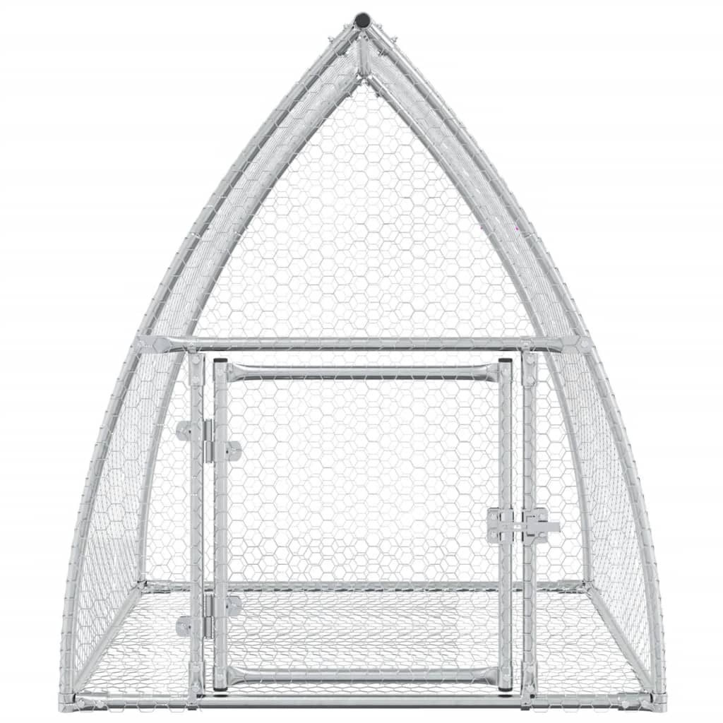 vidaXL Cușcă de iepuri, argintiu, 100x105x120 cm, oțel galvanizat vidaXL Cușcă de iepuri, argintiu, 100x105x120 cm, oțel galvanizat