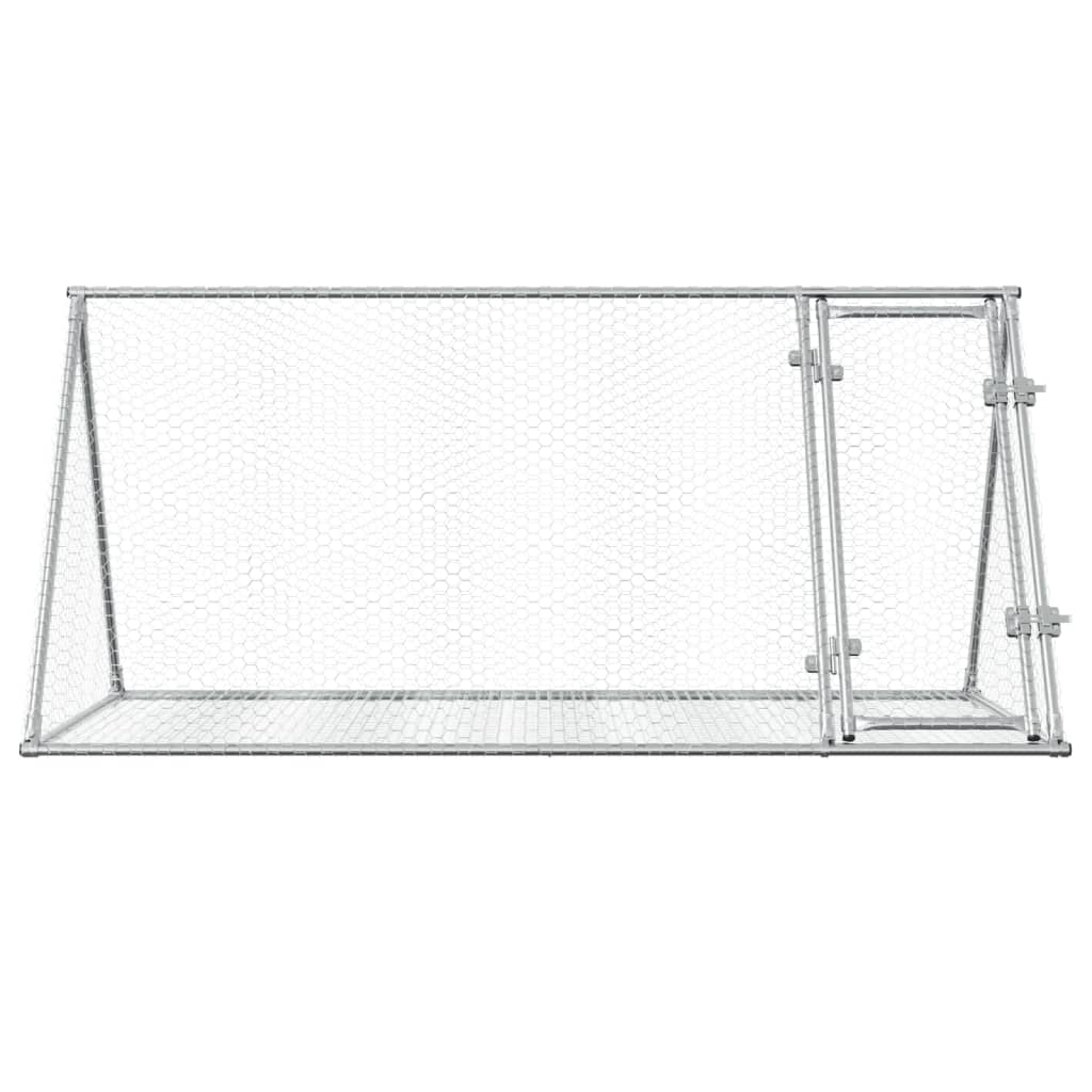 vidaXL Cușcă de iepuri, argintiu, 200x105x91 cm, oțel galvanizat vidaXL Cușcă de iepuri, argintiu, 200x105x91 cm, oțel galvanizat