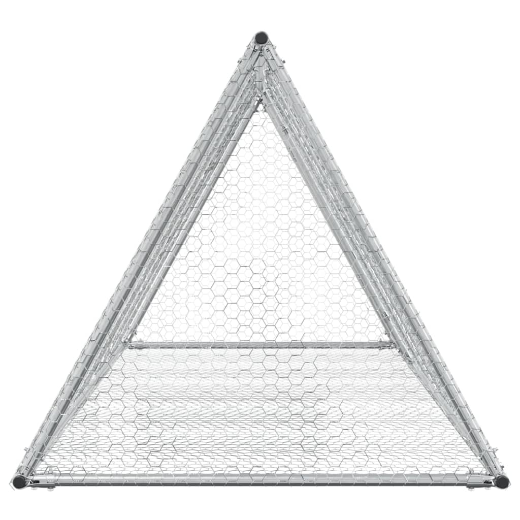 vidaXL Cușcă de iepuri, argintiu, 200x105x91 cm, oțel galvanizat vidaXL Cușcă de iepuri, argintiu, 200x105x91 cm, oțel galvanizat