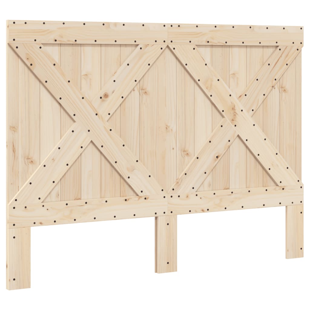 vidaXL Cadru de pat cu tăblie, gri, 160x200 cm, lemn masiv de pin vidaXL Cadru de pat cu tăblie, gri, 160x200 cm, lemn masiv de pin