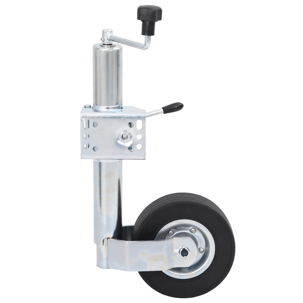 vidaXL Cric roată de remorcă 60 mm cu 1 clemă despicată/pene de roată vidaXL Cric roată de remorcă 60 mm cu 1 clemă despicată/pene de roată