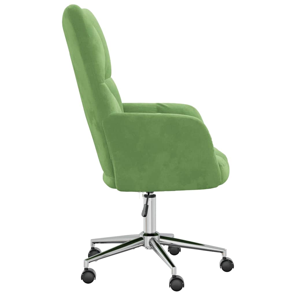 vidaXL Scaun de relaxare, verde deschis, catifea vidaXL Scaun de relaxare, verde deschis, catifea