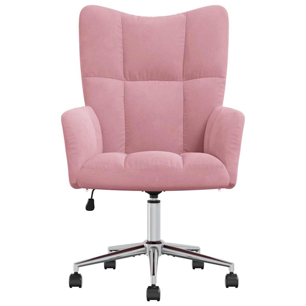 vidaXL Scaun de relaxare, roz, catifea