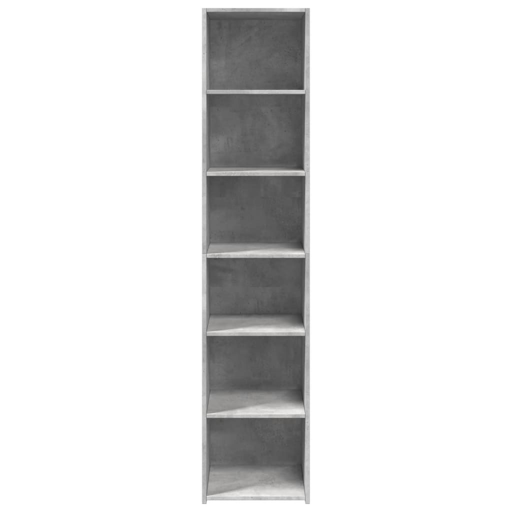 vidaXL Dulap înalt, gri beton, 40x41x185 cm, lemn prelucrat