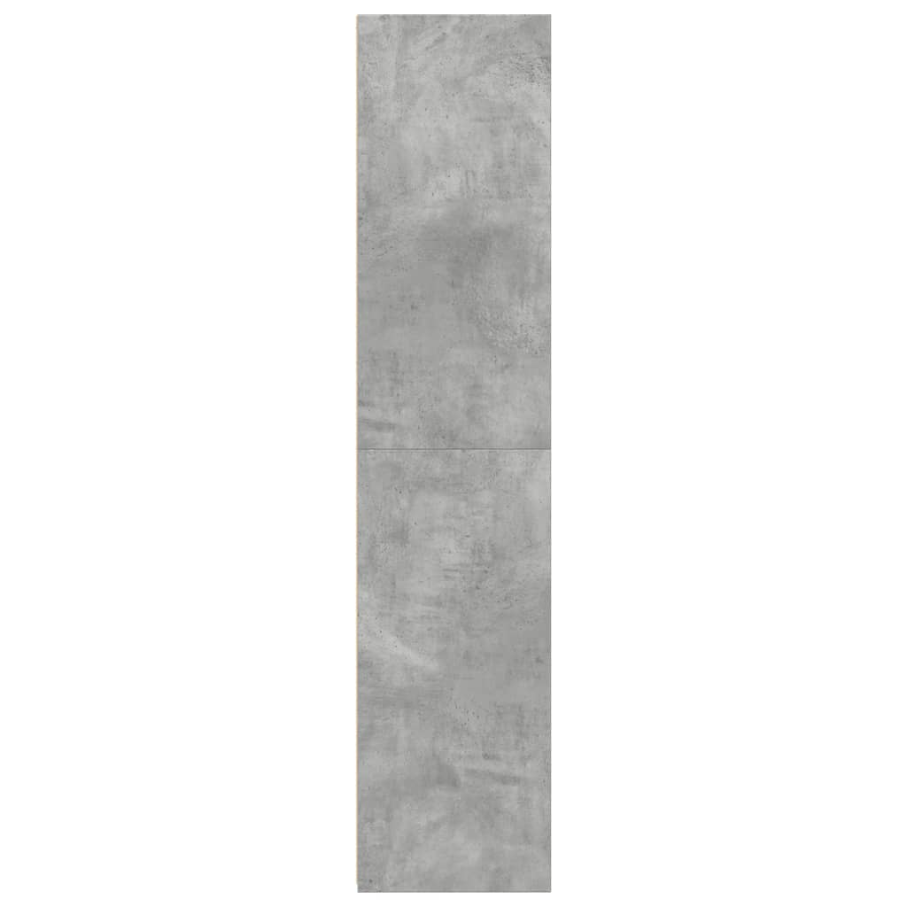 vidaXL Dulap înalt, gri beton, 40x41x185 cm, lemn prelucrat