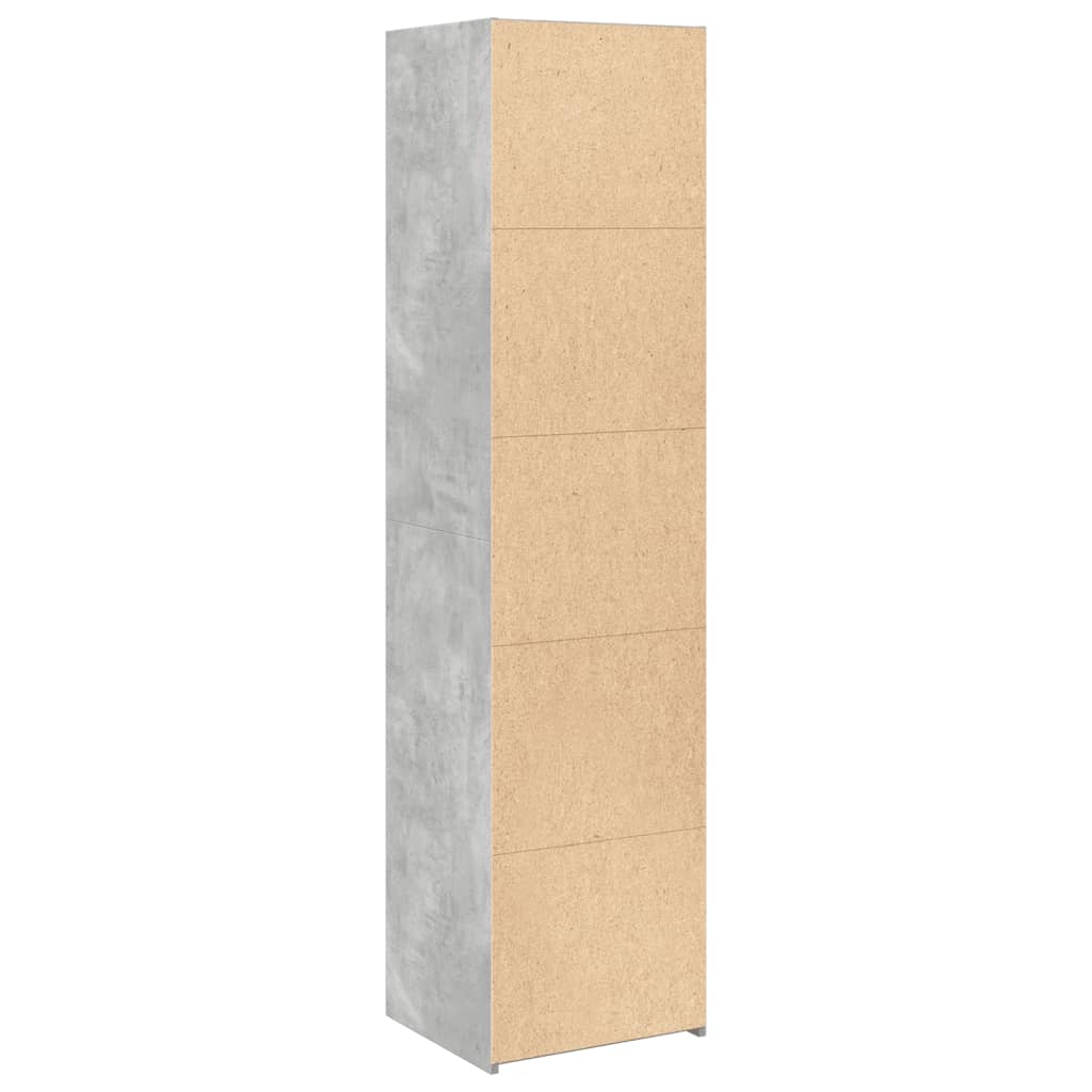 vidaXL Dulap înalt, gri beton, 45x41x185 cm, lemn prelucrat vidaXL Dulap înalt, gri beton, 45x41x185 cm, lemn prelucrat