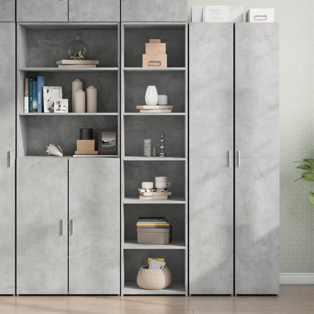 vidaXL Dulap înalt, gri beton, 45x41x185 cm, lemn prelucrat vidaXL Dulap înalt, gri beton, 45x41x185 cm, lemn prelucrat