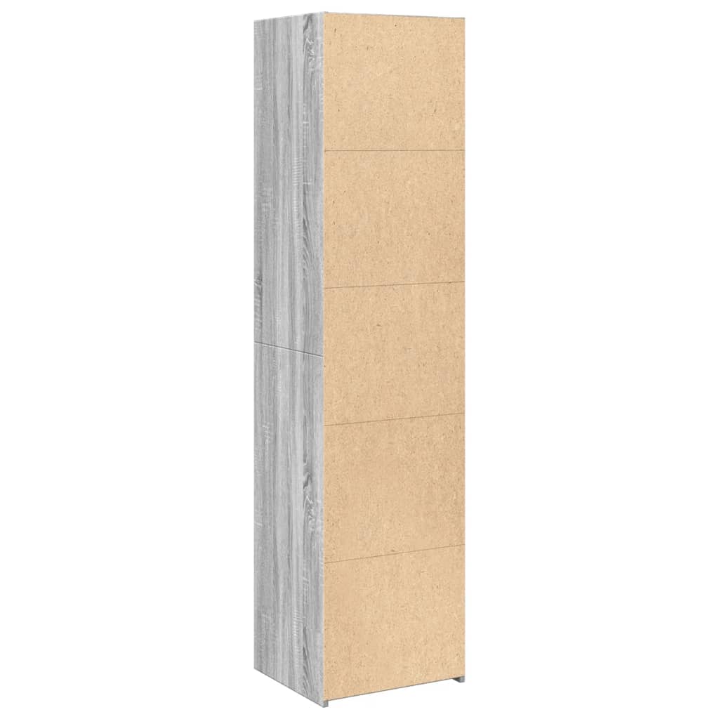 vidaXL Dulap înalt, gri sonoma, 45x41x185 cm, lemn prelucrat