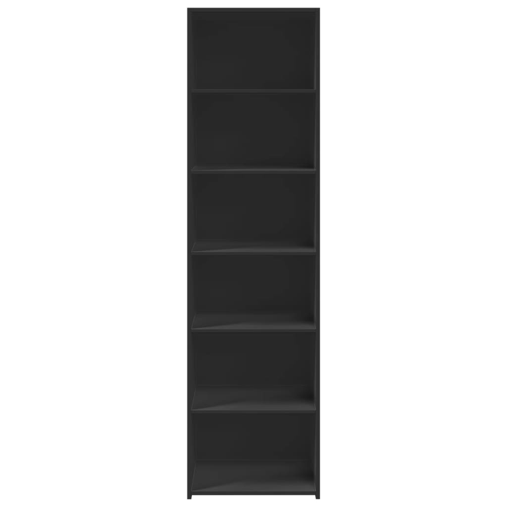 vidaXL Dulap înalt, negru, 50x41x185 cm, lemn prelucrat