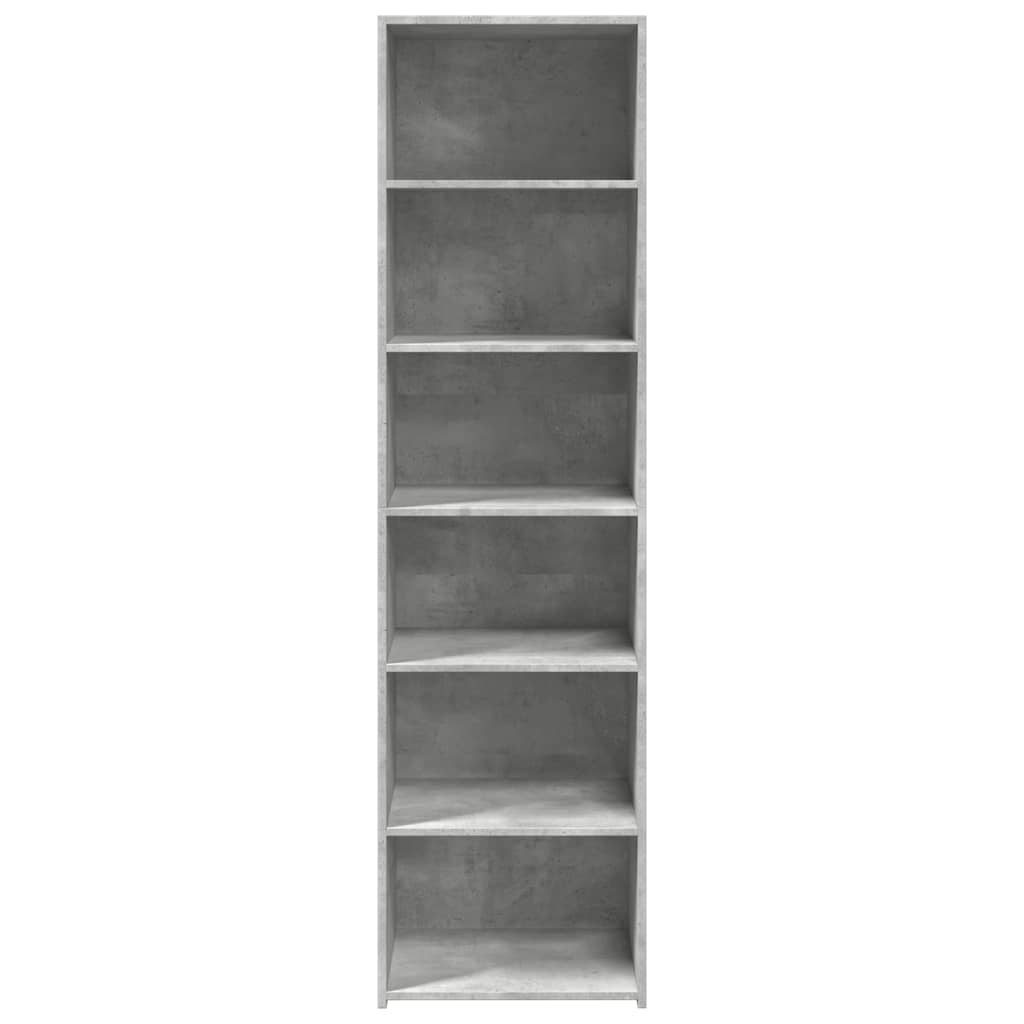 vidaXL Dulap înalt, gri beton, 50x41x185 cm, lemn prelucrat
