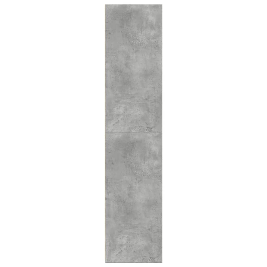 vidaXL Dulap înalt, gri beton, 50x41x185 cm, lemn prelucrat