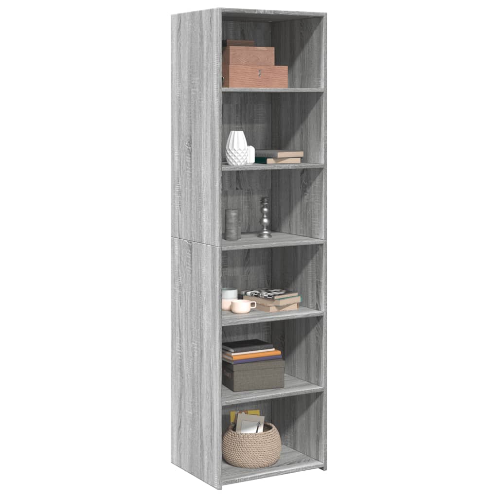 vidaXL Dulap înalt, gri sonoma, 50x41x185 cm, lemn prelucrat