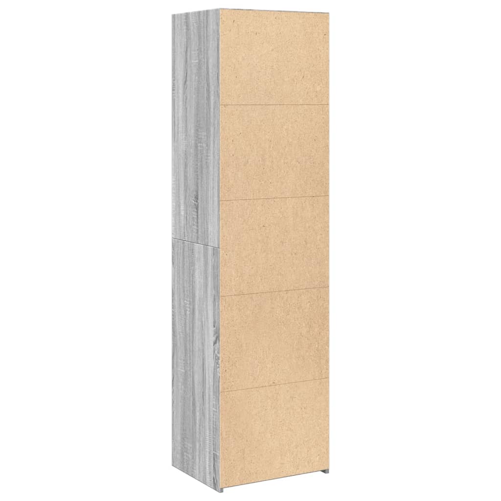 vidaXL Dulap înalt, gri sonoma, 50x41x185 cm, lemn prelucrat