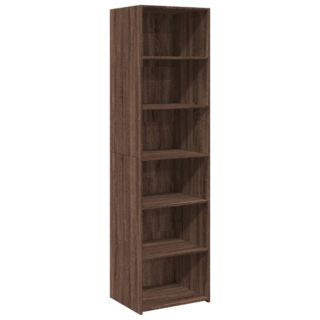 vidaXL Dulap înalt, stejar maro, 50x41x185 cm, lemn prelucrat