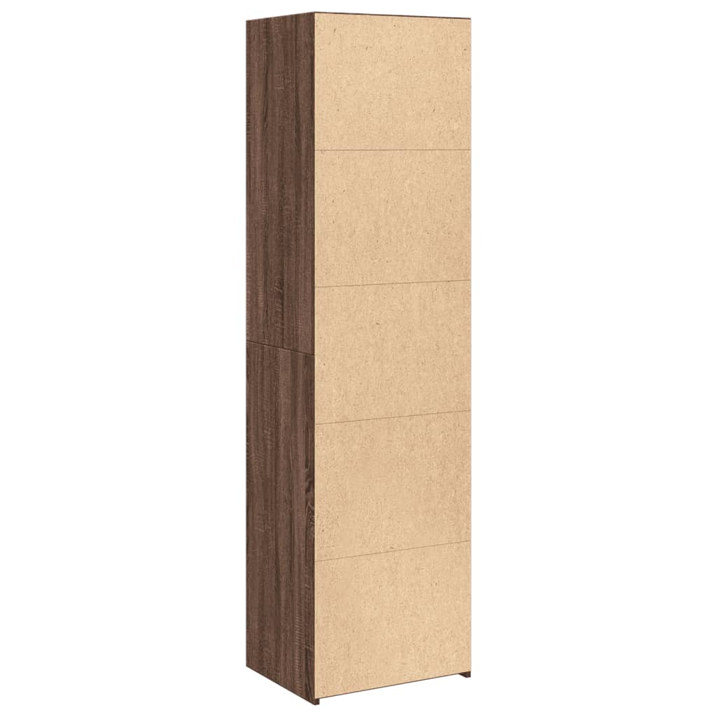 vidaXL Dulap înalt, stejar maro, 50x41x185 cm, lemn prelucrat