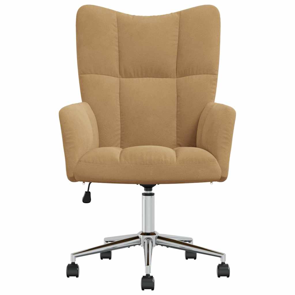 vidaXL Scaun de relaxare, maro, catifea vidaXL Scaun de relaxare, maro, catifea