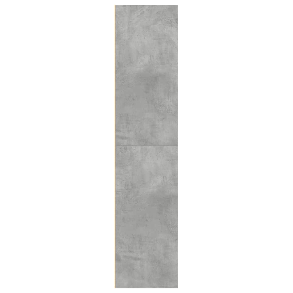 vidaXL Dulap înalt, gri beton, 70x41x185 cm, lemn prelucrat