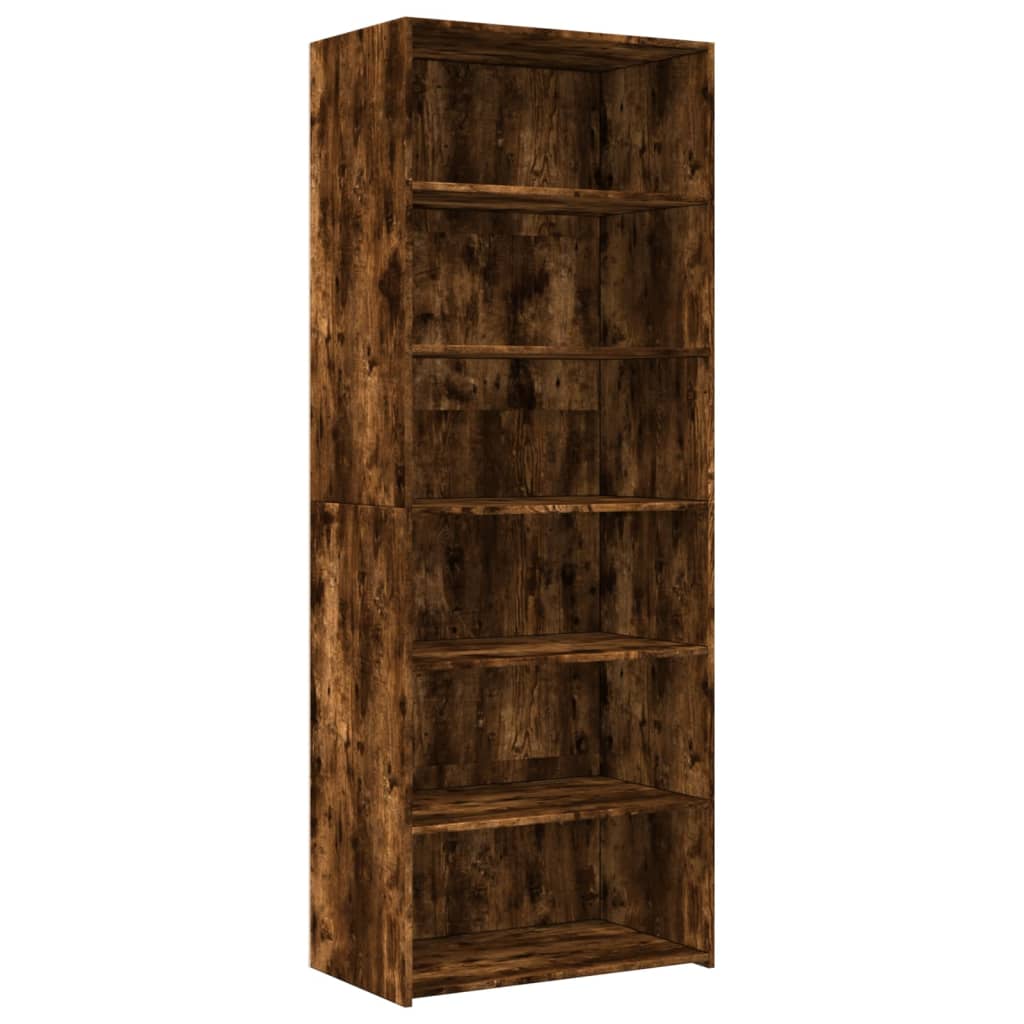 vidaXL Dulap înalt, stejar fumuriu, 70x41x185 cm, lemn prelucrat vidaXL Dulap înalt, stejar fumuriu, 70x41x185 cm, lemn prelucrat